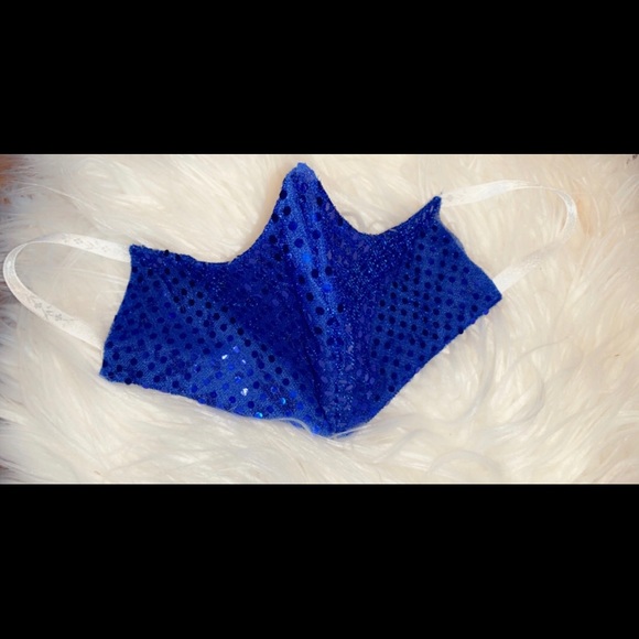 Royal Blue Custom Made Face Mask - Picture 3 of 4